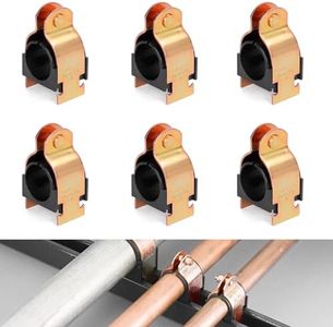 Forestchill Rubber Cushion Strut Clamp, 6 Pcs High Temperature Resistance Zinc-plated Strut Clamps for Copper Pipes, Galvanized Tubings, PEX Pipes, and Gas Pipings (2 Inch)