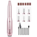 JODSONE Electric Nail Files 20000RPM for Beginners, Professional Nail Drill 6 in 1 for Acrylic/Gel, Manicure and Pedicure Tools for Nail Art DIY, Home or Salon Use