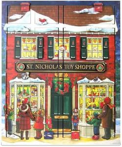 Byers' Choice Musical Advent Toy Shop Calendar #MC16 From The Advent Calendars Collection