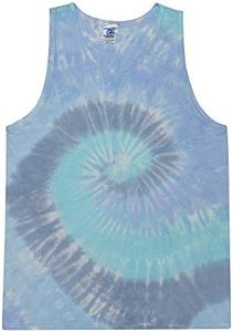DARESAY Tie Dye Tank Tops for Women & Men, Trendy Sleeveless Tank Top Clothing Tee Shirts for Summer, Beach, Workout
