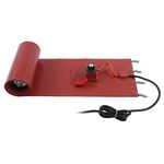 SOMK Metal Drum Heater, 2000W Electric Silicone Heating Pad with Thermostat, 200L Oil Drum Heater Belt Resilient Silicone Heater Pad for Valves, Instruments, Tanks, Grease Keg Heater,30-150℃(UK)