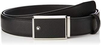 Montblanc Unisex Adult's Classic Line Belt, Black, 120 UK