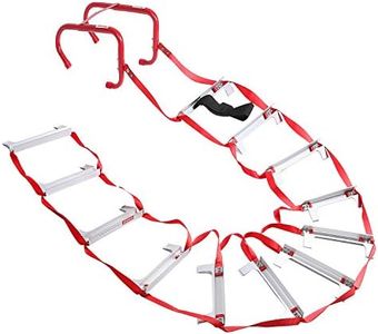 Emergency Fire Escape Ladder 2 Story Portable Safety with Anti-Slip Rungs, 15 Ft