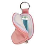 Beautyflier Asthma Inhaler Case Holder Travel Handy Mini Bag for Adults and Kids, Does Not Include Inhaler (Pink)