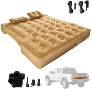 WASAGUN Truck Bed Air Mattress Fit 5.5' - 5.8' Full Size Short Truck Beds Inflatable Mattress with Pump & Removable Side Mattress for Outdoor, Camping