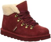 BEARPAW Women's Marta Multiple Colors | Women's Ankle Boot | Women's Slip On Boot | Comfortable Winter Boot, Beet, 6