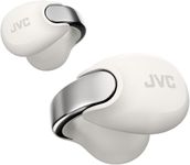 JVC nearphones Open Ear-Cuffs Wireless Headphones with Clasp Mechanism, Multipoint, Single Ear use, BT 5.3, Long Battery Life (up to 24 Hours) - HA-NP1T-W Off White