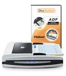 Plustek PL4080 - High Speed Versatile Scanner, Flatbed + ADF All in one. with 50 Sheet Document Feeder and A4 Size Flatbed scan Special Design Suit for Multi Folded documents.