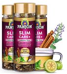 Panjon Slim Tea For Weight Loss&Slimming with Herbal Oolong, Moringa, Lemongrass, Garcinia Cambogia, Rooibos, Gymnema Sylvestre & Green Tea, (30 Cups x 3 Jar)