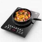 Portable Induction Cooktop, Countertop Burner with Multi-Function, 2200w Electric Stove with Easy Clean Glass, 8 Modes Sensor Touch Cooker (YJ1)