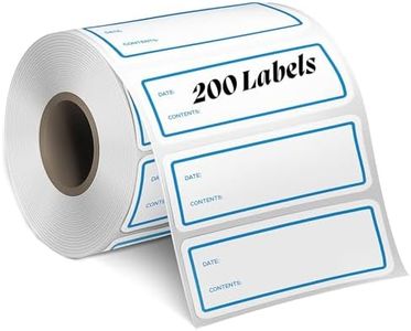 Tafura Food Labels (200 pcs) Freezer Labels for Food Containers | Removable Food Labels Stickers, Easy Write On, No Residue, 1x3 Inch