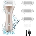 Waterproof Callous Removers for Feet Electric Foot Callus Remover Kit Callus Removal Wolady Electric Foot File Foot Care Rechargeable Pedicure File Remove Calluses for Dead Hard Cracked Dry Skin