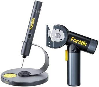 Fanttik T1 Max Soldering Iron Kit & C8 Nano 3.7V Cordless Electric Scissors with LED Display