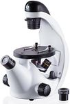 IQCrew by AmScope 40X-500X Inverted Student Microscope Kit w/Experiment + Blank & Prepared Slides