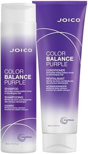 Joico Color Balance Purple Shampoo & Conditioner Set | Eliminate Brassy and Yellow tones | For Cool Blonde or Gray Hair