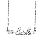 Customized Name Necklace Personalized Custom Made Estelle Initial Jewelry Gift for Womens Girls