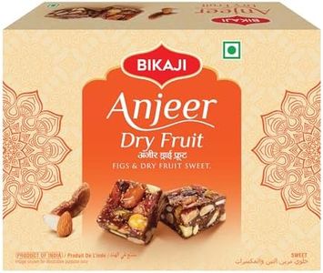 Bikaji Anjeer Dry Fruit Burfi 8.81 oz (250g) | Indian Fig Cake & Nut Fudge with Premium Dry Fruits | Authentic Mithai & Traditional Indian Sweet Treat | Best Gift Box for Diwali, Holidays & Special Occasions | Made in India