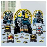 Batman Heroes Unite Table Centerpiece Kit - 12.8", 7" & 4.3" (27 Pcs) - Multicolor Paper Decorations for Kids Birthdays and Parties