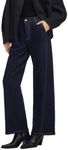GOELIA Fleece Lined Jeans Women High Waist Wide Leg Baggy Stretchy Winter Thermal Y2K Boyfriend Jean Denim Pants