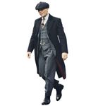 Fashion_First Peaky Blinders Suit Mens 3 Piece Grey Wedding Suits for Men UK Tuxedo Prom Suits Mens Dinner Suits, L