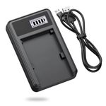 Kaizen USB Battery Charger for Sony Cyber-shot DSC H400 HX50 HX60 HX80 HX90 HX95 HX99 HX300 HX350 HX400 WX300 WX350 WX500 Digital Camera – Smart Battery Charge Status Display