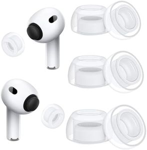 Replacement Ear Tips Compatible with AirPods Pro 3 (3 Pairs,S/M/L,Clear)