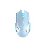 FIRSTBLOOD ONLY GAME. AJ120 Wired Gaming Mouse, Ergonomic LED Backlit USB Gamer Mice Computer Laptop PC, for Windows Mac Linux OS, Blue