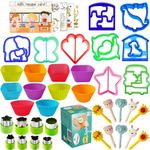 Sandwich Bread Cutters Shapes Set for Kids Vegetables Fruits Cheese Shapes Moulds Supplies Crust Lunch Bento Box