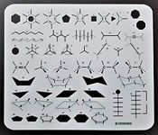 Organic Chemistry Stencil Molecule Drawing Template