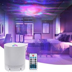 CAIYUE Projecteur Ciel Etoile, Ocean Wave Galaxy Light avec télécommande, nébuleuse pour Chambre d'enfants avec Vitesse et luminosité réglables,Projecteur Étoile, Lampe Projecteur LED Étoile