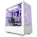 NZXT H5 Flow White Mid Tower Tempered Glass PC Gaming Case