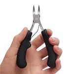 ZenToes Toenail Clippers for Men and Women Heavy Duty for Thick or Ingrown Toe Nails and Acrylic Nails Black
