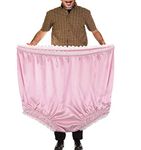 COZYMATE Big Undies Gag Gift Funny Big Underwear Mama Undies Plus Size Granny Panties White Elephant Joke Gift for Women Men, Pink, One Size