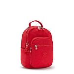 Kipling SEOUL S, Small Backpack with Laptop Protection 13 Inch, 35 cm, 14 L, 0.50 kg, Red Rouge