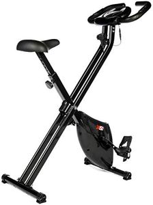 XS Sports B210 Folding Magnetic Exercise Bike - Indoor Fitness Equipment - Stationary Upright Gym Cycle and Foldable Trainer for Home Workout and Cardio