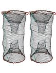 Ducurt Minnow Trap 2PCS Crawfish Crawdad Bait Fish Traps, Folding Crabbing Net