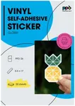 PPD Printable Vinyl Sticker Paper for Inkjet Printer, Glossy Sticker Paper 8.5 x 11, Self-Adhesive Print Your Own Stickers at Home, Custom Photo, Waterproof & Tear Resistant, Instant Dry (50 Sheets)