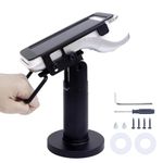 CRIZISTON Credit Card Terminal Stand for Pax A920 / A920 Pro, 7" Tall Credit Card Machine Stand, Swivel & Tilt POS Machine Payment Terminal Stand with Fully Wrap Metal Frame, Screw-in & Adhesive,Black