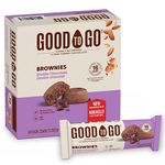 GOOD TO GO Double Chocolate Brownies, 6 Pouches – High Fibre, Almond Flour, Non-GMO Snacks To Go