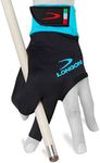 Longoni Sultan 2.0 Billiard Pool Cue Glove - for Left or Right Hand - Black (Large, for Left Hand (Right-Handed Player))