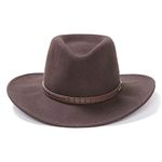 Stetson Men's Sturgis Pinchfront Crushable Wool Felt Hat (X-Small, Cordova)