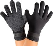 Yakevo Neoprene Glove, Wetsuit Gloves 3mm with Waist Strap for Scuba Diving Snorkeling Paddling Surfing Kayaking Canoeing Spearfishing Skiing and Water Sports, Wetsuit Glove for Men, Women