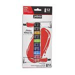 Pebeo – XL Oil Studio - Oil Paint Set for Professional Artists and Hobby Painters – 12 tubes Set of 12 Colours 668600