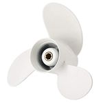 NovelBee 8 1/2 x 8 1/2-N Aluminum Alloy Boat Propeller for Yamaha 6hp 8hp 9.9hp Outboard Motors