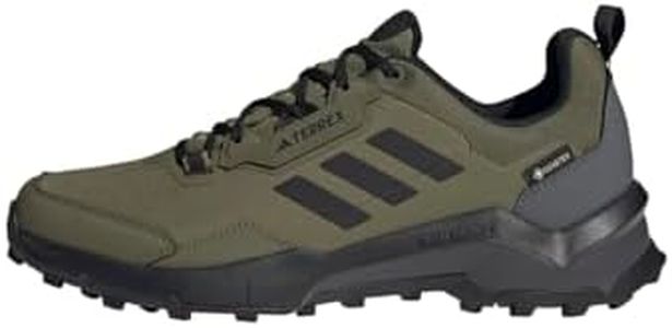adidas Uomo Terrex AX4 Gore-Tex Hiking Shoes, Focus Olive/Core Black/Grey Five, 40 2/3 EU