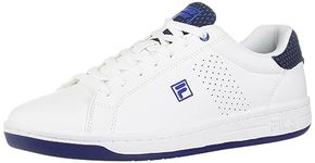 FILA Men's Crosscourt 2 NT Sneaker, White-Lapis Blue, 10.5 UK