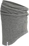 TrailHeads Micro Fleece Neck Warmer | Winter Neck Gaiter | Contoured Tube Scarf For Women and Men - heather grey