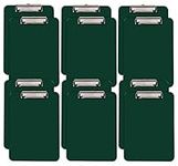 Green Plastic Clipboards, 12 Pack, 