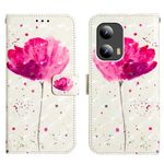 COTDINFOR Compatible with Motorola Moto G 5G 2024 Case Wallet Leather with Card Holder Stand 3D Cute Painted Effect Design Flip Full Protection Phone Case for Moto G 5G 2024 A Flower YB