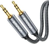 VANAUX 3.5 mm Audio Cable for Car, Male to Male Stereo Aux Cord [24k Gold Plated, Hi-Fi Sound] for Headphones, Tablet, Smartphone, Speakers(6.6ft/2m)